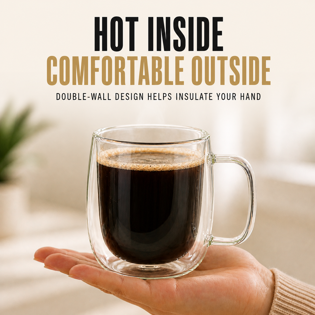 Studio Double-Wall Glass Mug — 12oz