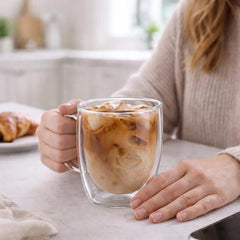 Classic Double Wall Glass Mug - 12oz