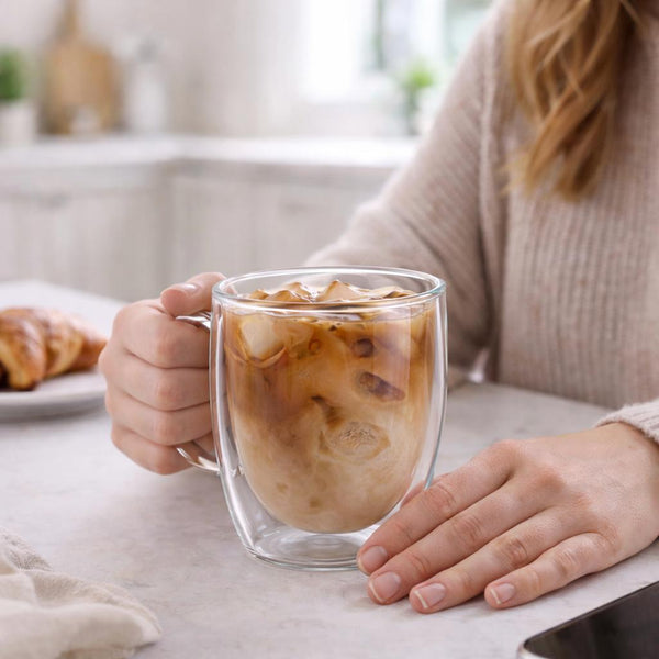Classic Double Wall Glass Mug for your warm-drink ritual