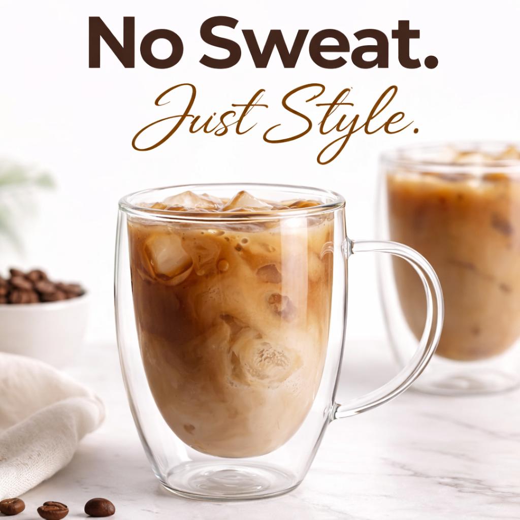 Classic Double Wall Glass Mug - 12oz