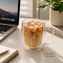 Modern Double Wall Glass Mug - 12oz - view 4