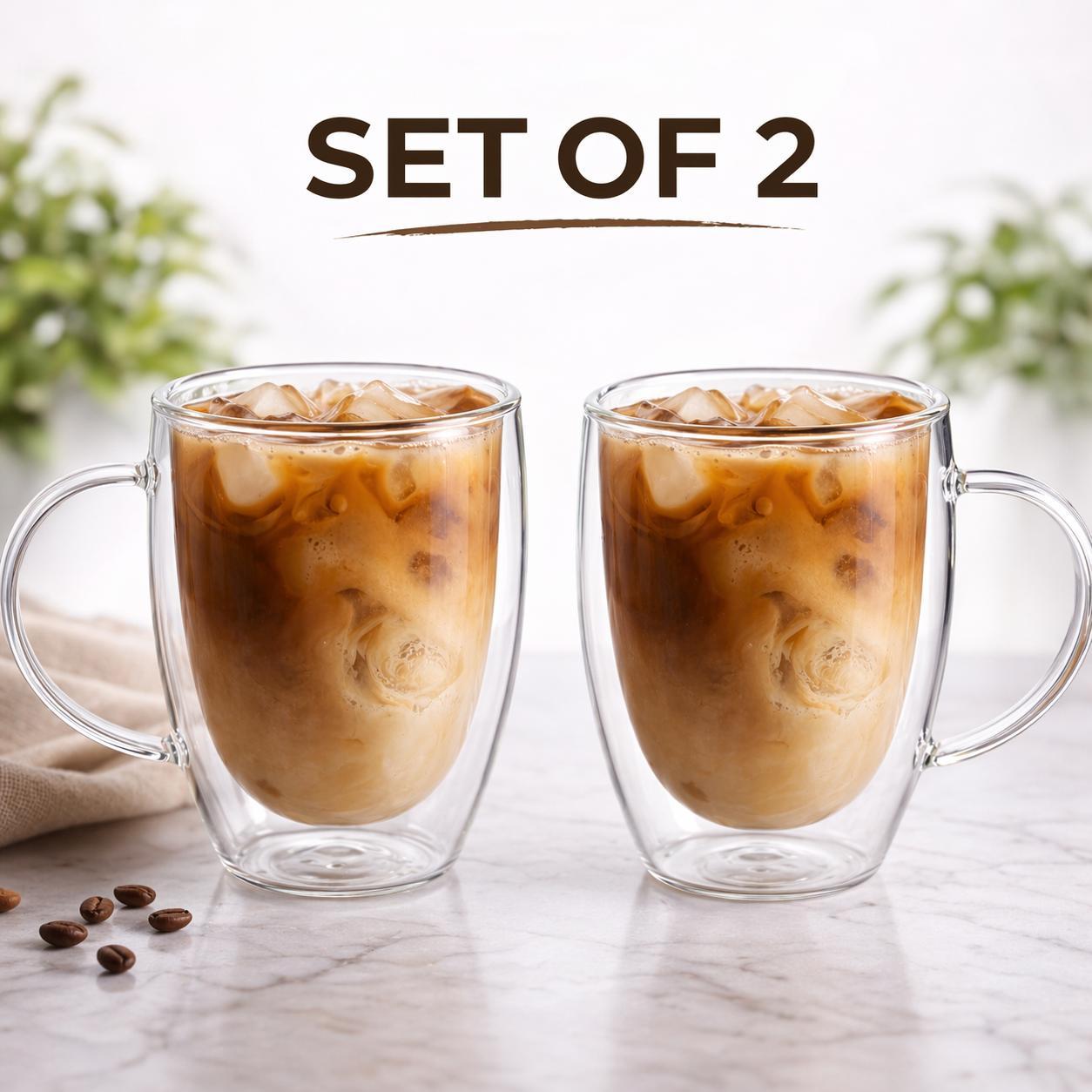 Classic Double Wall Glass Mug - 12oz - view 10
