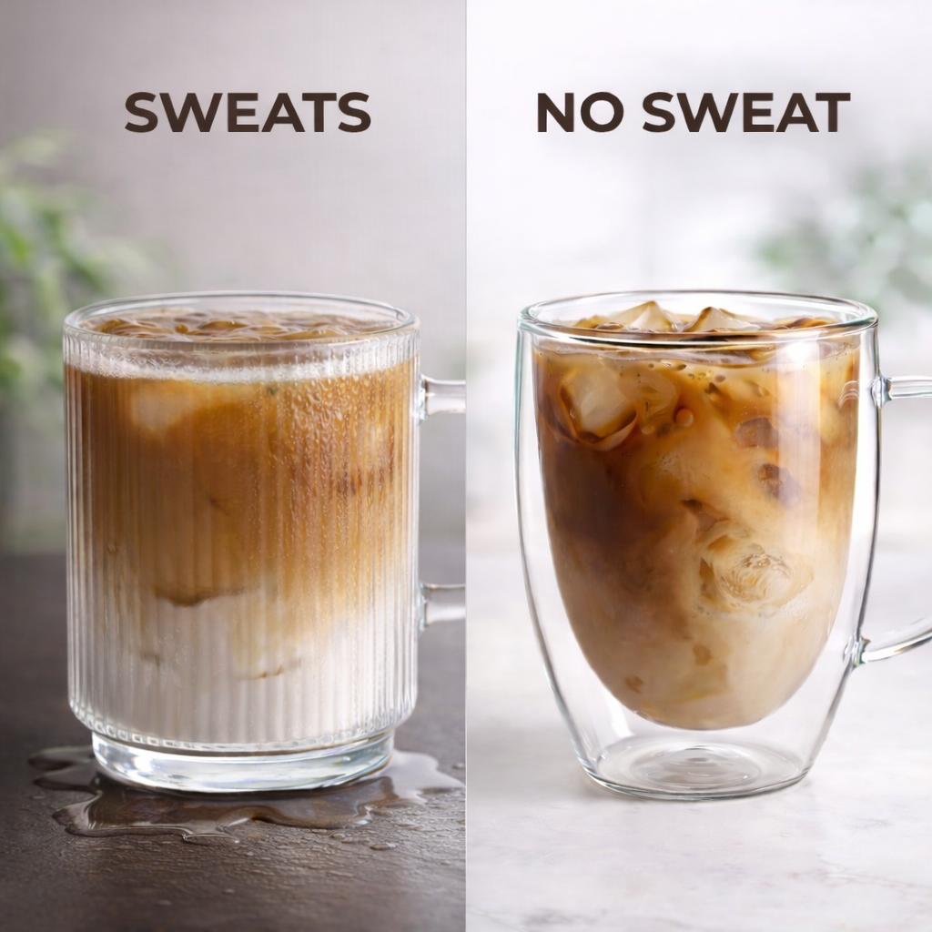 Classic Double Wall Glass Mug - 12oz - view 4