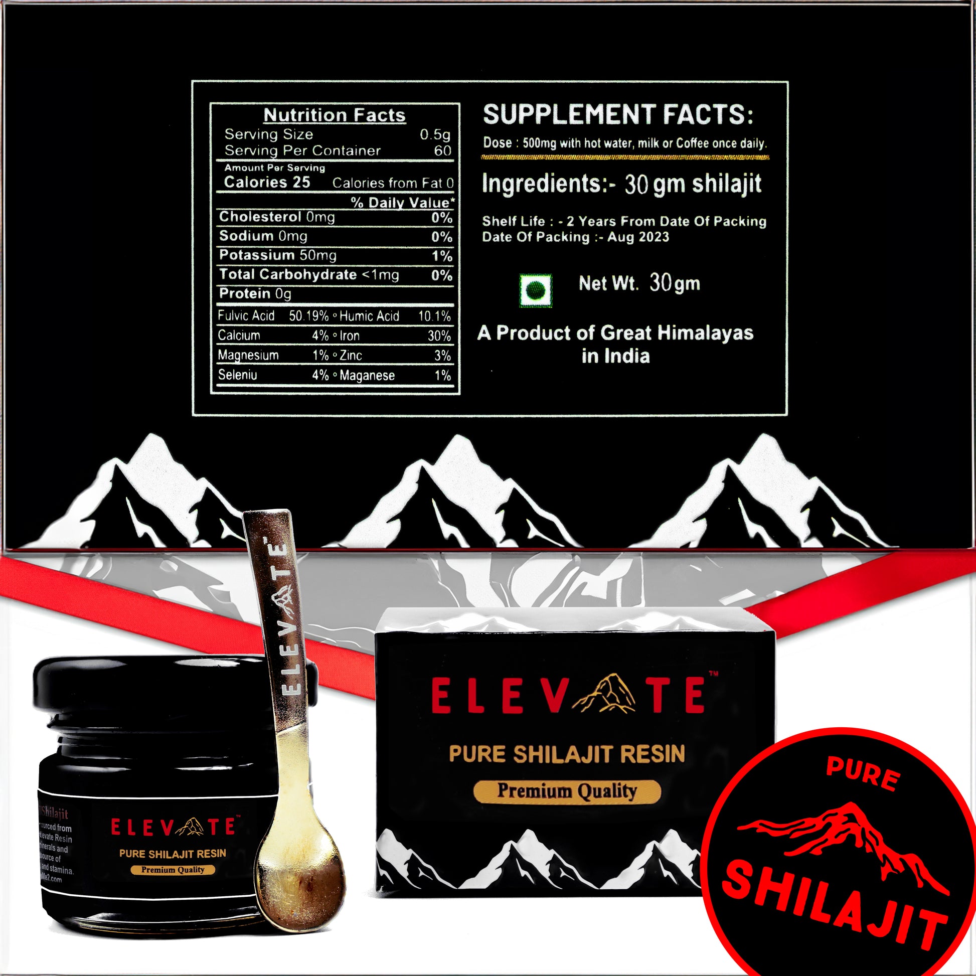 Pure Shilajit Resin 30g | Natural Vitality Boost