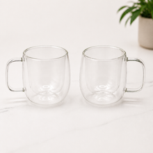 Modern Double Wall Glass Mug - 12oz
