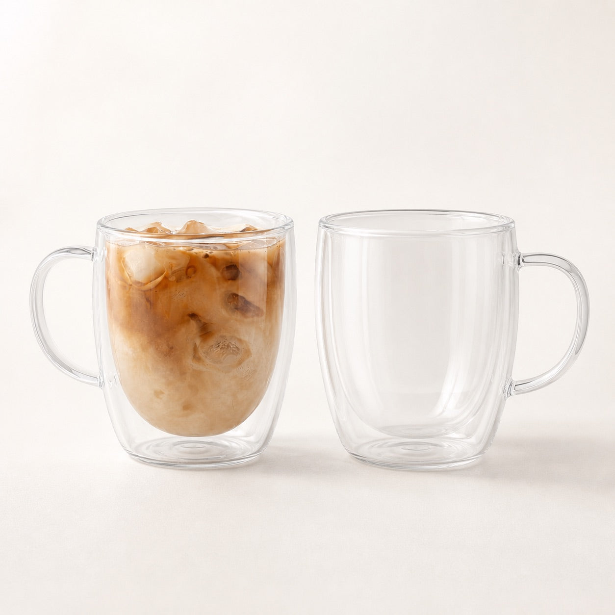 Classic Double Wall Glass Mug - 12oz