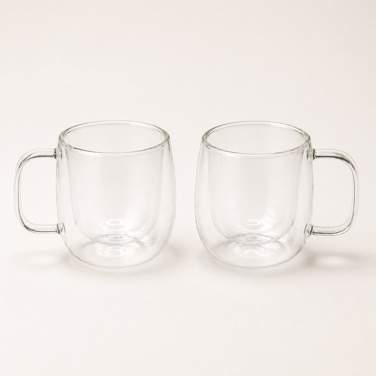 Modern Double Wall Glass Mug - 12oz